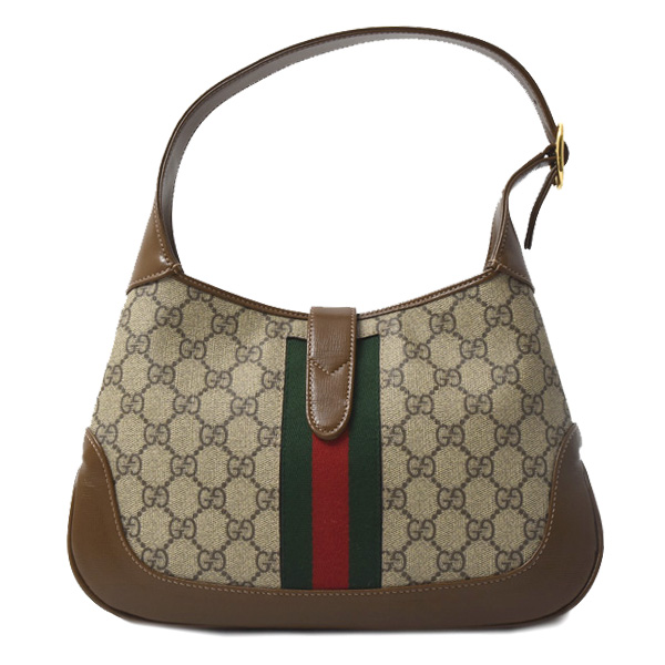 グッチ バッグ レディース GGスプリーム ジャッキー 1961 スモール ショルダーバッグ ブラウン系 GUCCI 636706 中古