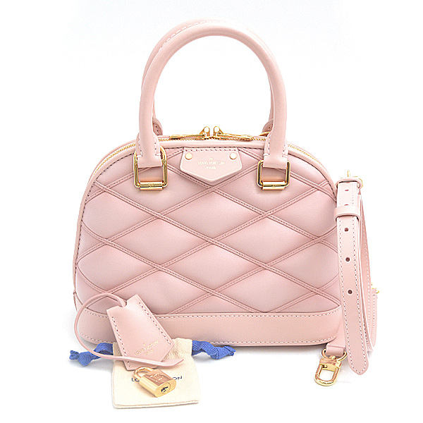 ルイヴィトン バッグ レディース アルマBB ラムレザー ピンク Rosabella ハンドバッグ ショルダーバッグ 2WAY Louis Vuitton M24453 中古