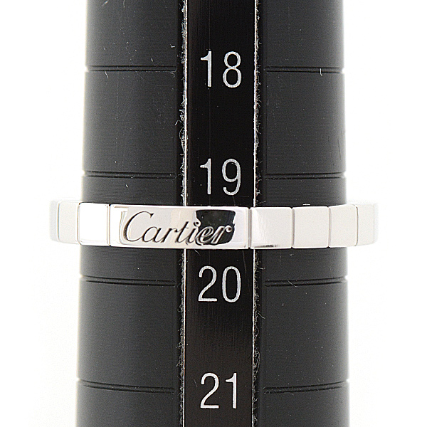 カルティエ 指輪 メンズ ラニエール リング 60号 実寸19.5号 ホワイトゴールド 750WG Cartier 中古