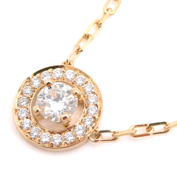 ブシュロン ネックレス レディース アバ ダイヤモンド ネックレス イエローゴールド BOUCHERON 750YG 中古