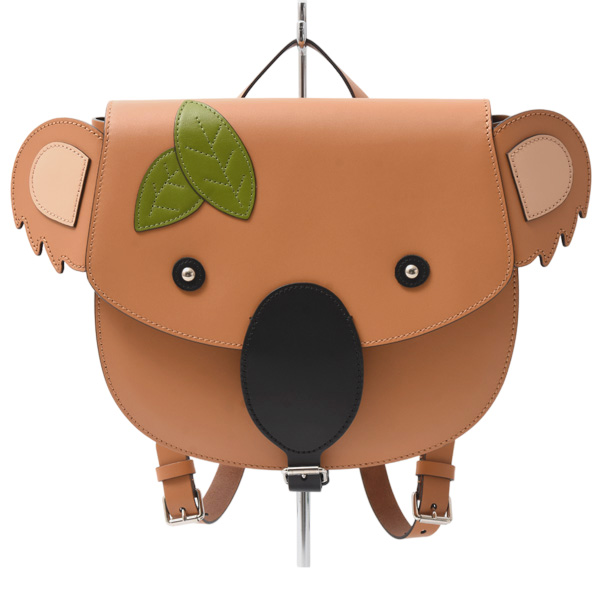 グッチ バッグ レディース メンズ キッズ チルドレンズ コアラ リュックサック レザー ブラウン GUCCI 605838 中古