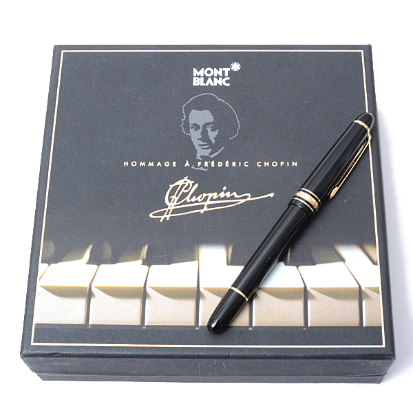 モンブラン 万年筆 ユニセックス マイスターシュティック クラシック ショパン レジン K14 MONTBLANC 145 中古