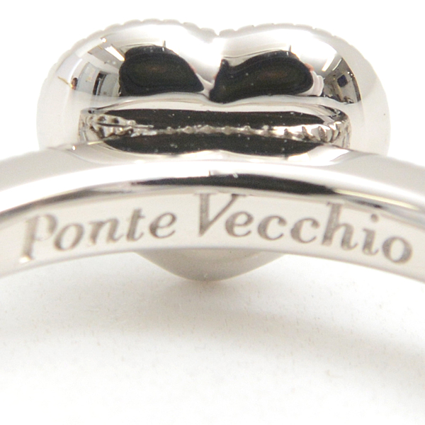 ポンテヴェキオ リング レディース ハートシェイプカットダイヤモンドリング D0.231ct 0.22ct 9号 PONTE VECCHIO【中古】