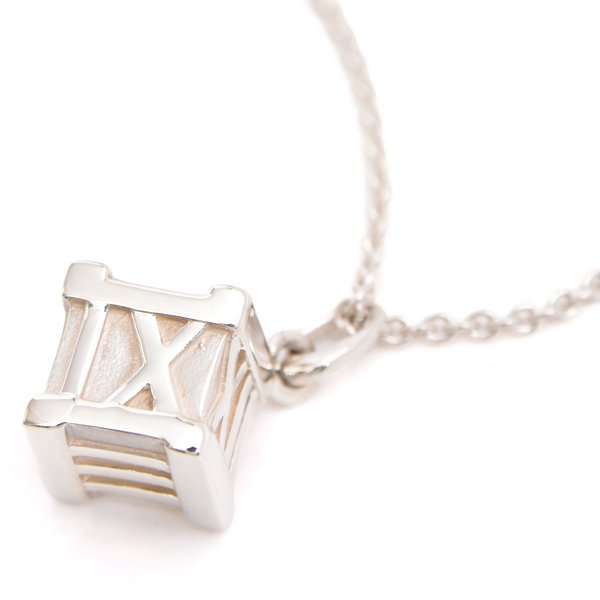 ティファニー ネックレス レディース アトラス キューブ ネックレス シルバー TIFFANY SV925 中古