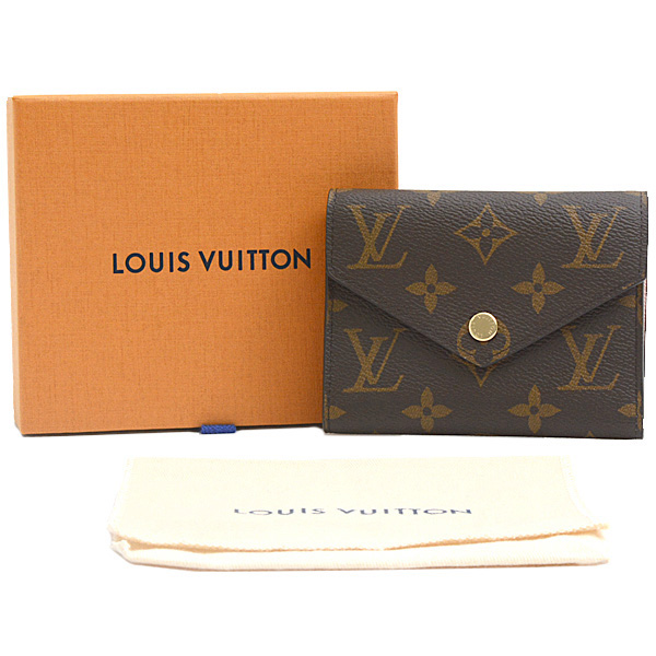 ルイヴィトン 財布 レディース モノグラム ポルトフォイユヴィクトリーヌ 三つ折り財布 ローズバレリーヌ Louis Vuitton M62360 未使用展示品