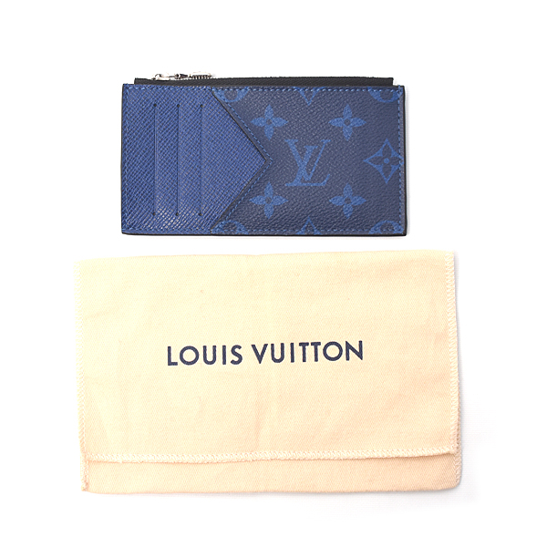 ルイヴィトン メンズ カードケース タイガラマ コインカードホルダー コバルト Louis Vuitton M30270 未使用展示品