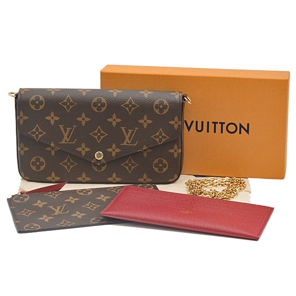 ルイヴィトン バッグ レディース  モノグラム ポシェットフェリシー ショルダーバッグ Louis Vuitton M81896 中古