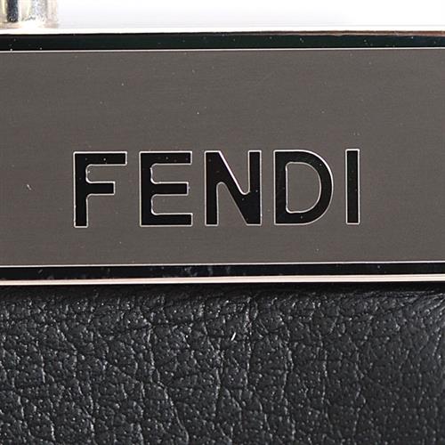 フェンディ プチトロワジュール ショルダーバッグ レザー 8BH333-5C3 ブラック レディース FENDI