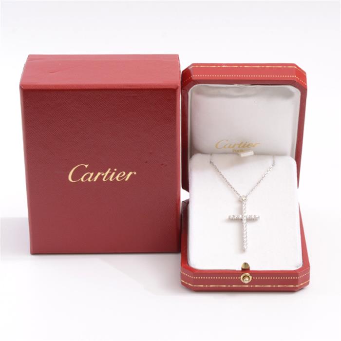 カルティエ Cartier クロス ネックレス ネックレス レディース