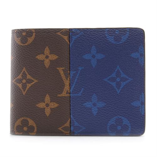 Louis Vuitton Monogram Pacific Blue Split Multiple Wallet M63023 2018