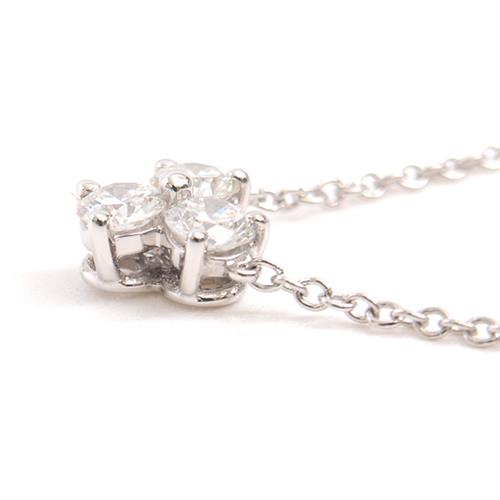 (新品仕上げ済) ティファニー TIFFANY ダイヤ ネックレス 3PD 3連 PT950 プラチナ × ダイヤモンド ペンダント 8619