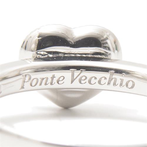 ポンテヴェキオ リング レディース ハートシェイプカットダイヤモンドリング D0.231ct 0.22ct 9号 PONTE VECCHIO【中古】