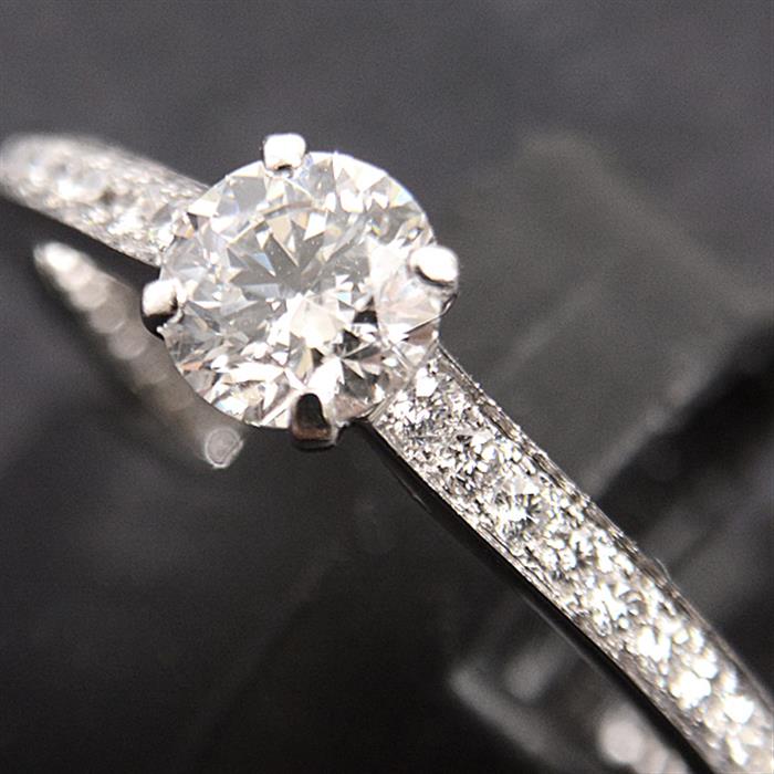 話題の人気 婚約指輪 安い プラチナ ダイヤモンド リング 0.2カラット