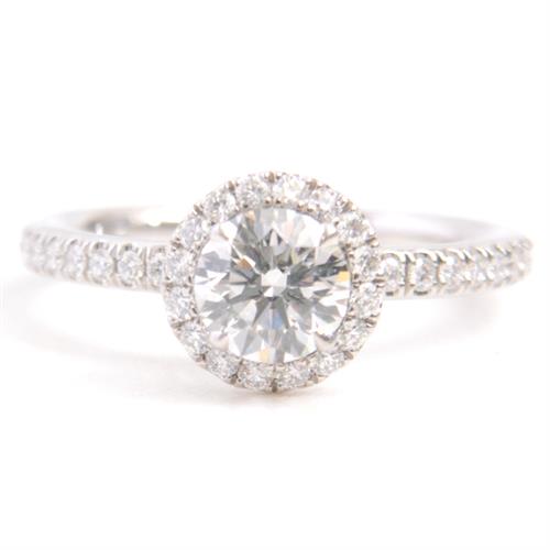 ハリーウィンストン 指輪 レディース マイクロパヴェ ダイヤモンド リング D0.50ct 5.5号 PT950 プラチナ HARRY WINSTON【中古】