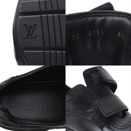 スニーカー 25.5 Louis Vuitton ルイヴィトン 黒 NR3411 - 靴