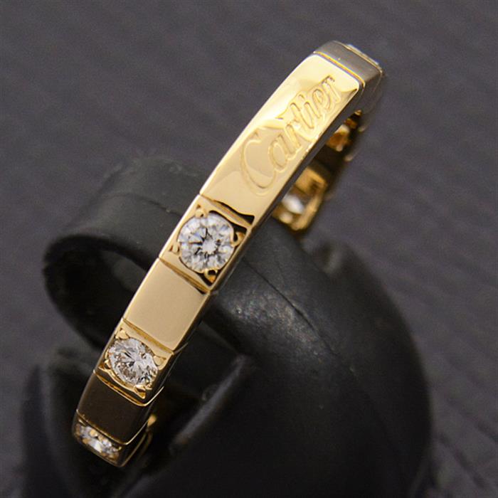 カルティエ Cartier リング レディース メンズ ブランド 指輪 750WG ラニエール ホワイトゴールド #56 約15.5号 ジュエリー 磨き済み750WG製造国