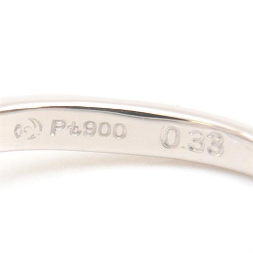 タサキ 指輪 レディース 5Pダイヤモンド リング D0.33ct 0.26ct 12.5号 プラチナ TASAKI PT900 中古