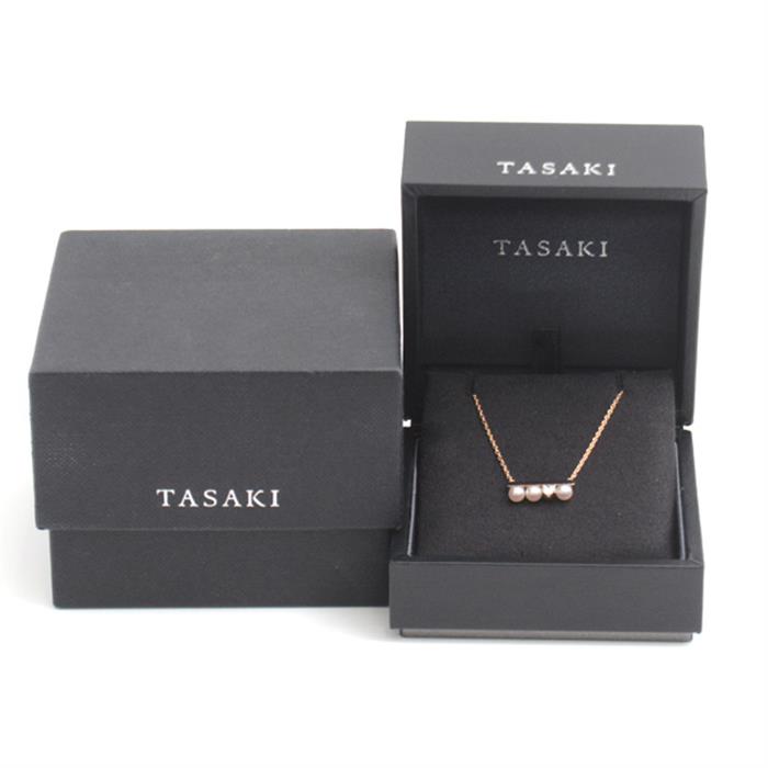 タサキ ネックレス レディース プチ バランスソロ ダイヤモンド ネックレス D0.13ct ピンクゴールド TASAKI 750PG 中古